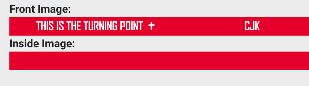 This is the turning point silicone bracelet.